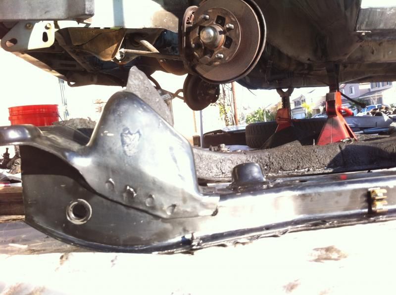 AE86 with S13 front crossmember for SR/KA swap and AE86 LCA